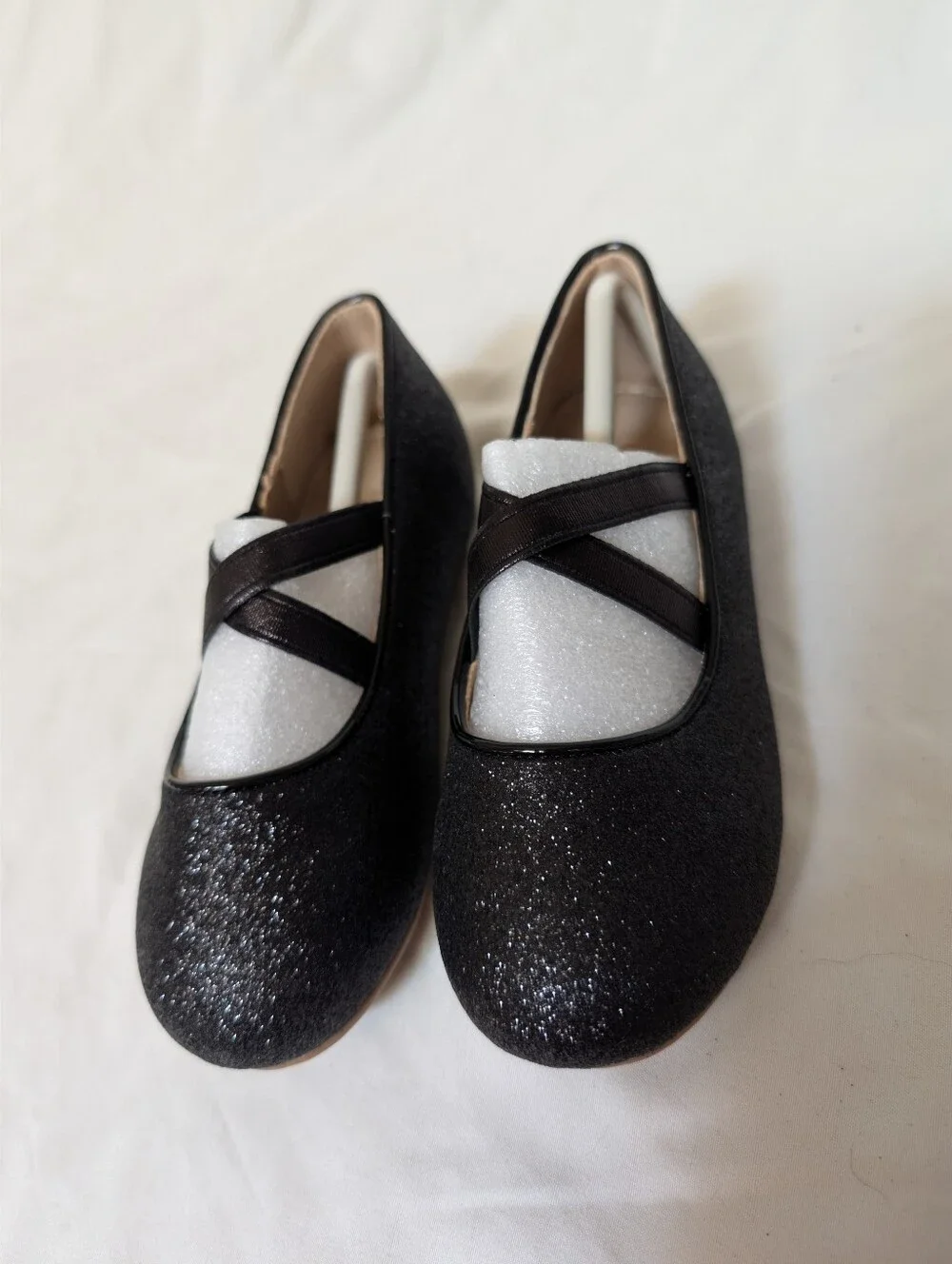 Kids Black Glitter Mary Jane Style Shoes Toddler Size 9
